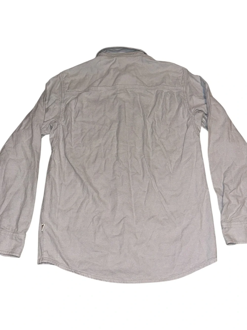 The North Face Men's Gray Flannel Button-Down Casual Shirt